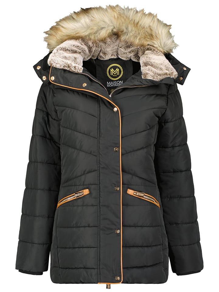 Maison Montaigne Kurtka zimowa "Ajumai" w kolorze czarnym rozmiar: M