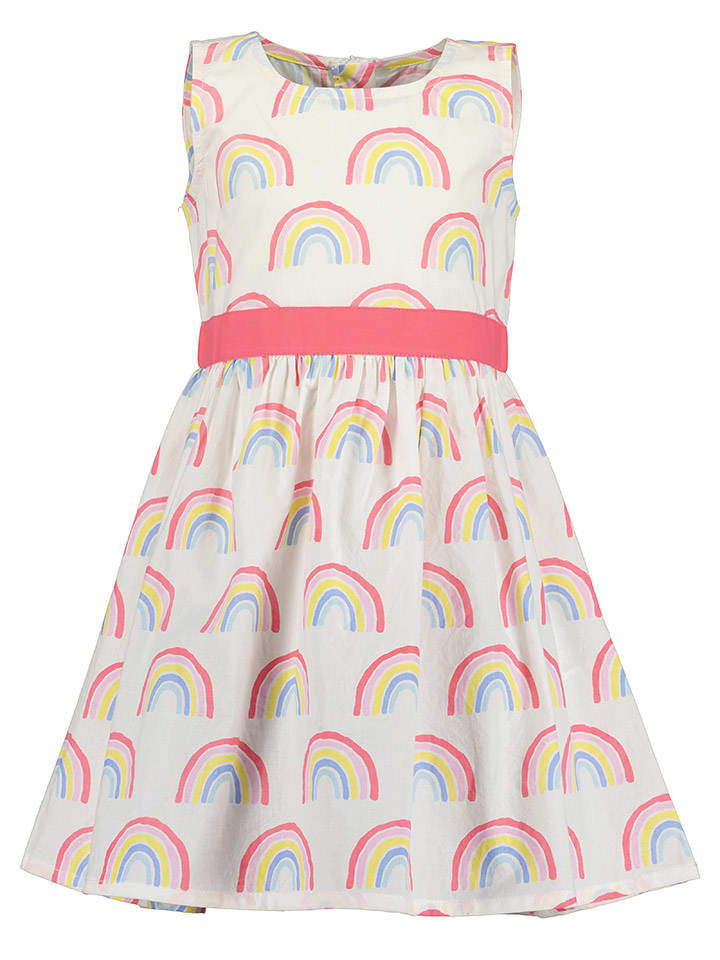 Blue Seven Sukienka w kolorze białym ze wzorem rozmiar: 92