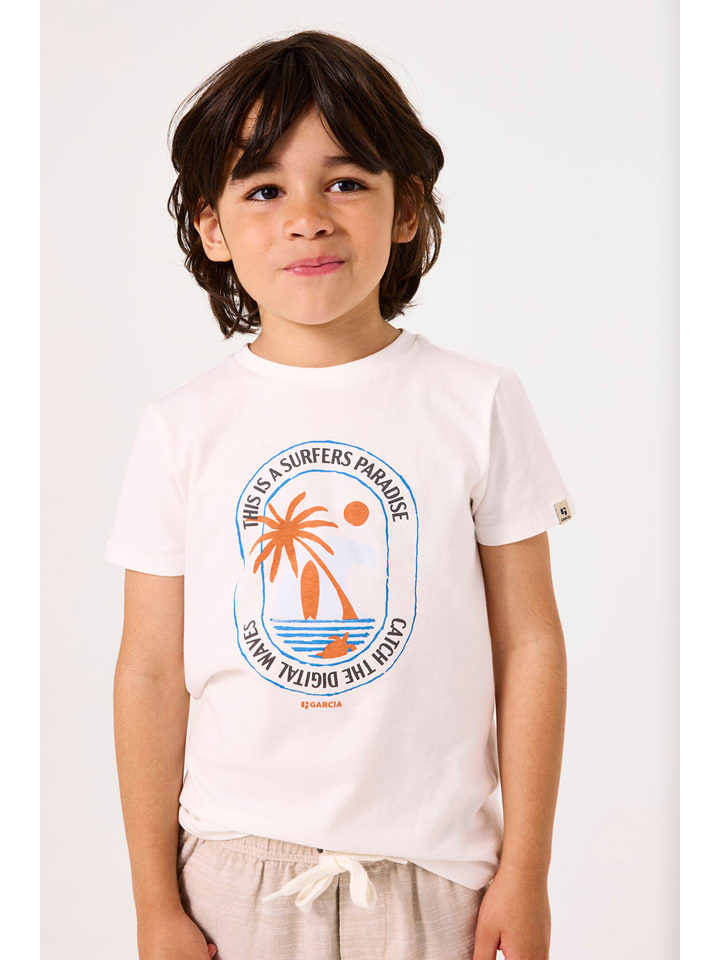 Garcia Koszulka w kolorze białym rozmiar: 92/98