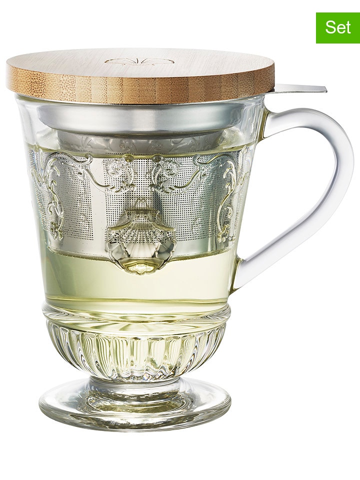 La Rochère France 3-częściowy zestaw "Versailles" w kolorze beżowym - 280 ml rozmiar: onesize