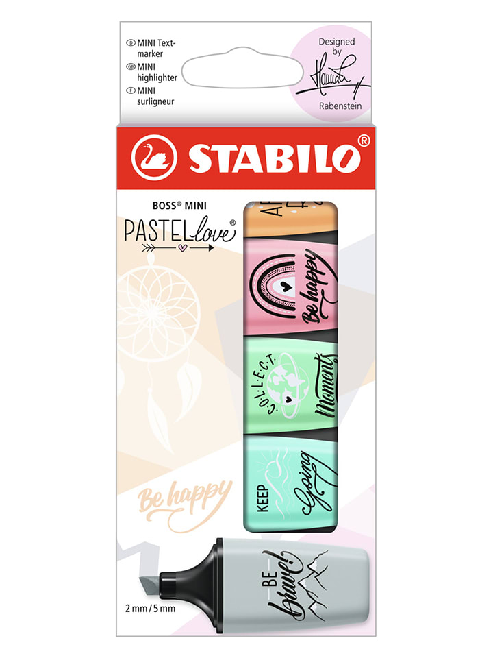 STABILO Zakreślacze (5 szt.) "STABILO BOSS MINI Pastellove 2.0" rozmiar: onesize