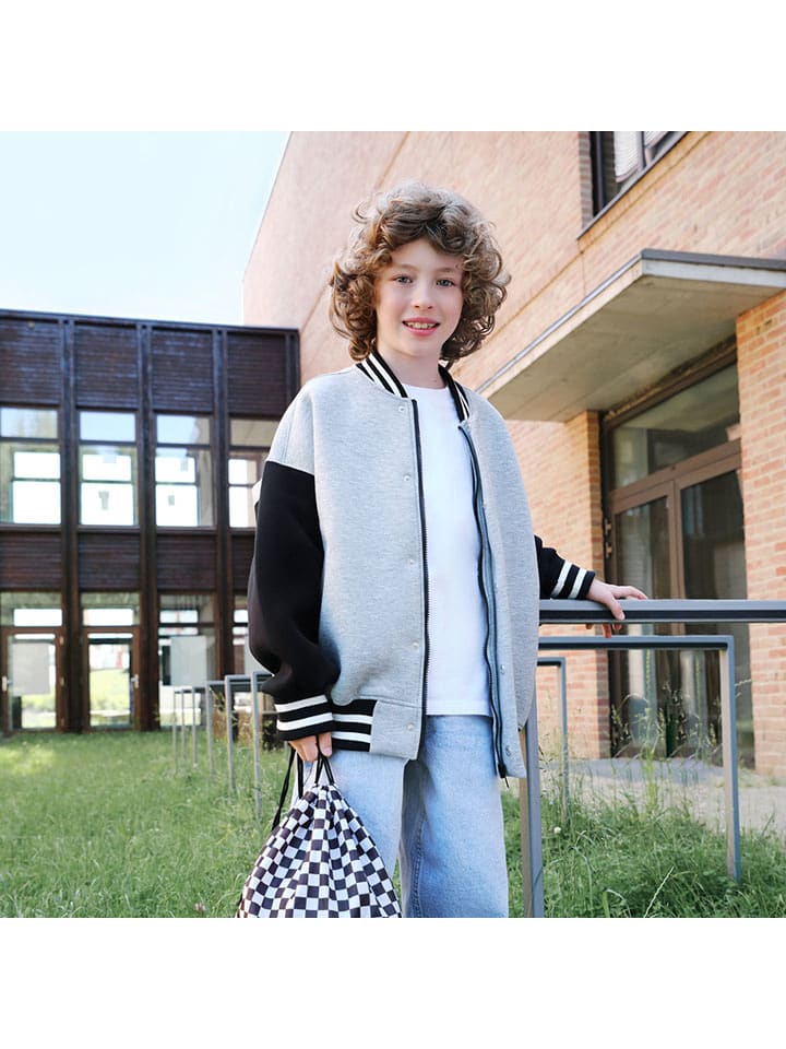 COOL CLUB Bluza w kolorze szaro-czarnym rozmiar: 158