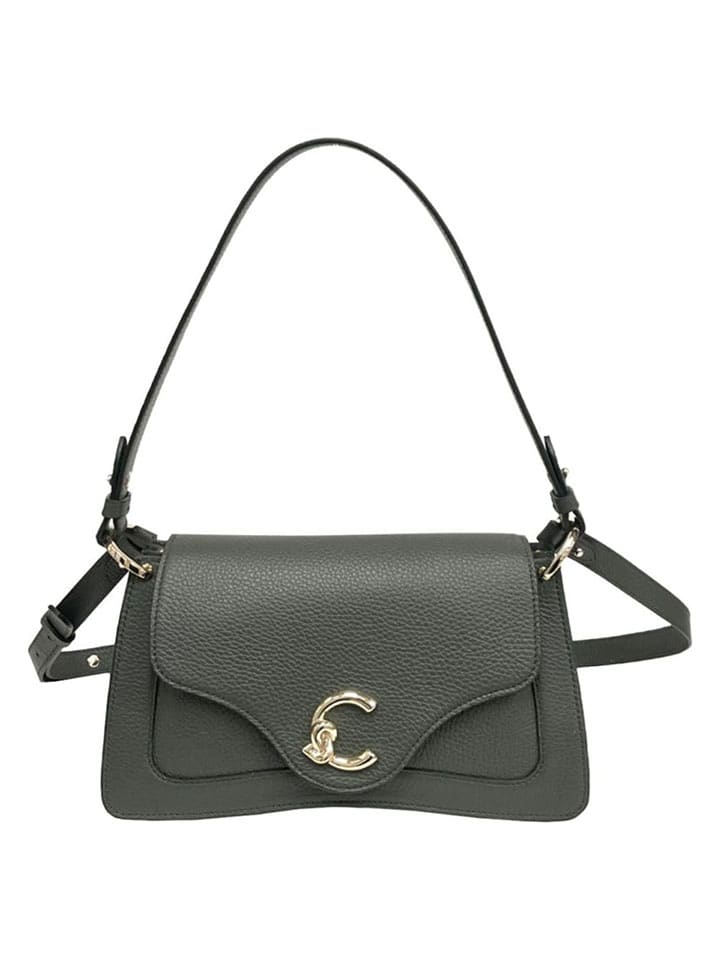 COCCINELLE Skórzana torebka w kolorze ciemnozielonym - 28 x 14 x 11 cm rozmiar: onesize