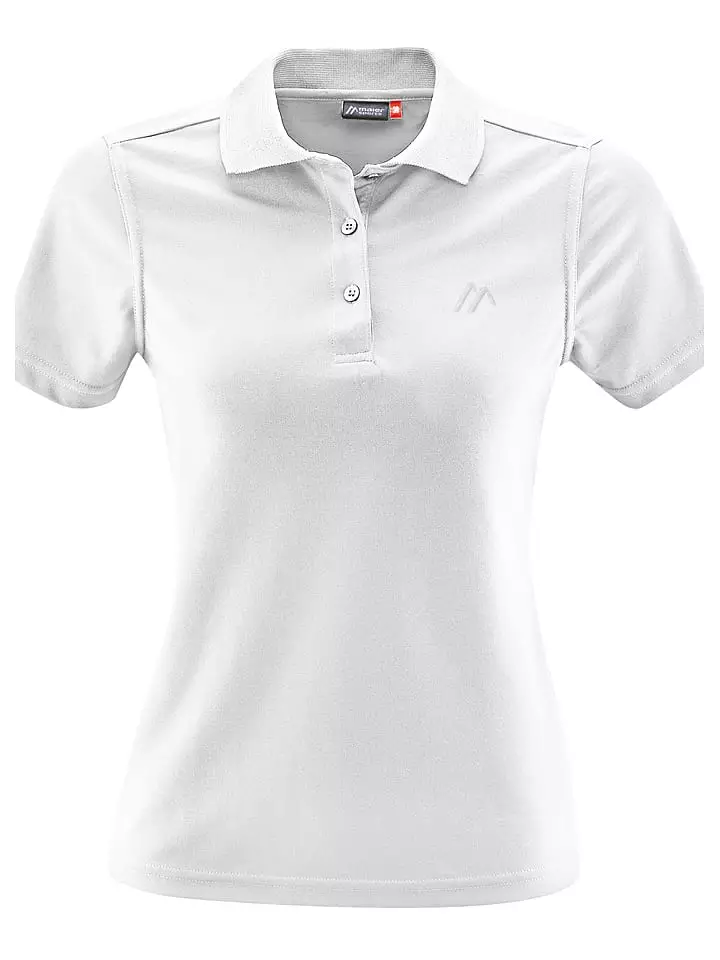 Maier Sports Funkcyjna koszulka polo w kolorze białym rozmiar: 42