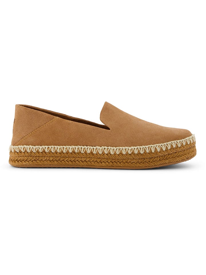 TOMS Espadryle w kolorze jasnobrązowym rozmiar: 36
