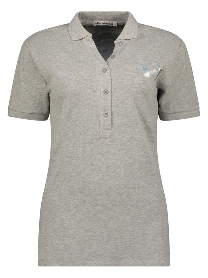 Canadian Peak Koszulka polo "Koqueleak" w kolorze szarym rozmiar: L