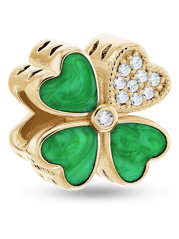 CHARM'S Pozłacany charms z cyrkoniami rozmiar: onesize