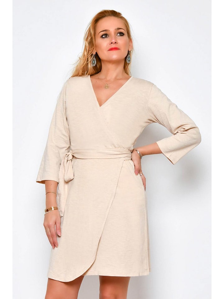 Tarifa Sukienka w kolorze beżowym rozmiar: M