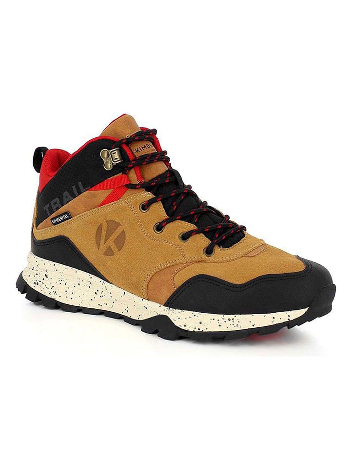 Kimberfeel Skórzane buty turystyczne "Marek" w kolorze czarno-jasnobrązowym rozmiar: 41