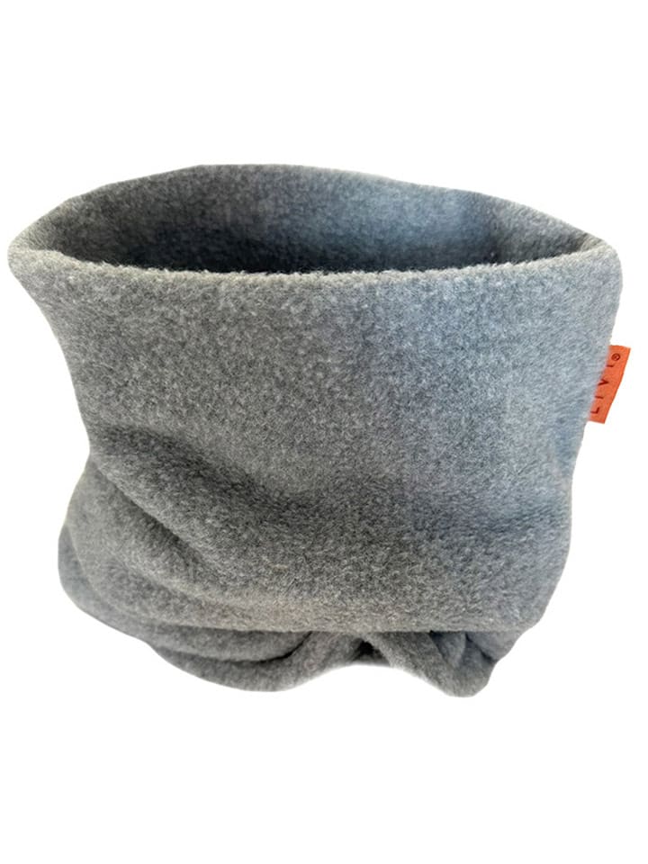 LiVi Polarowy szal-koło w kolorze jasnoszarym - 50 x 24 cm rozmiar: onesize