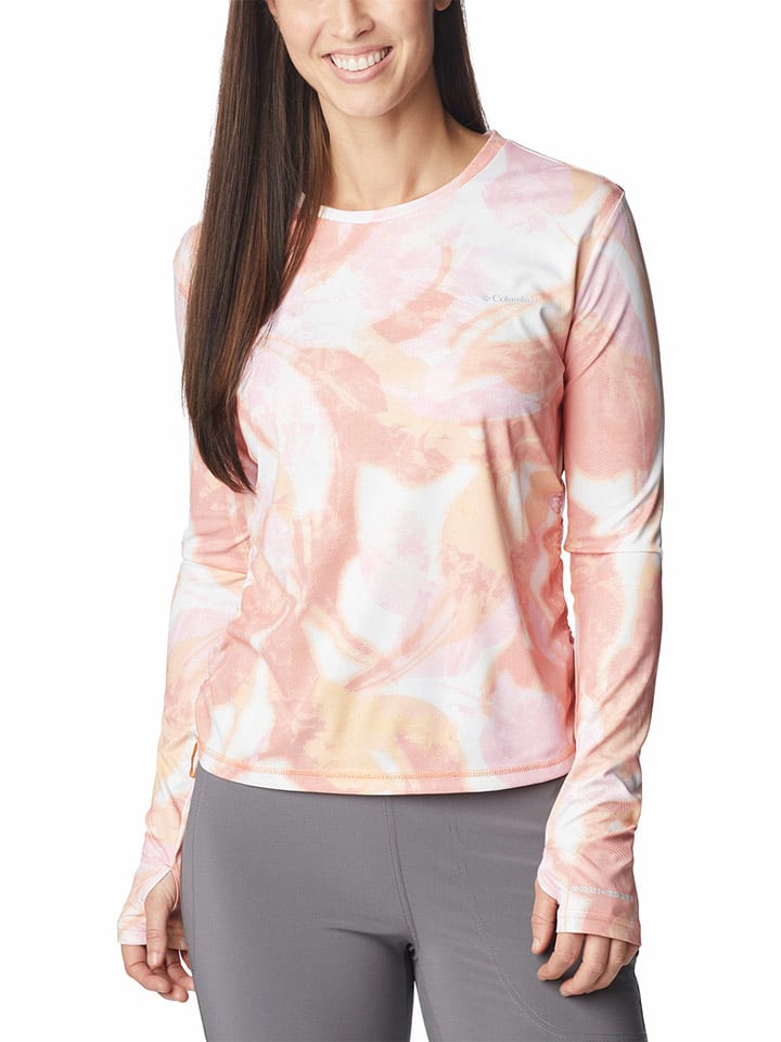 Columbia Koszulka sportowa "Sun Deflector Summerdry™" w kolorze jasnoróżowym rozmiar: XS