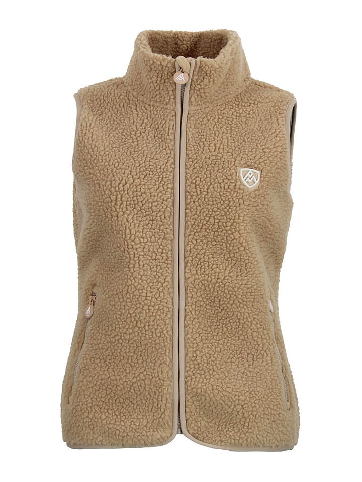 Peak Mountain Kamizelka polarowa "Abeille" w kolorze jasnobrązowym rozmiar: XXL