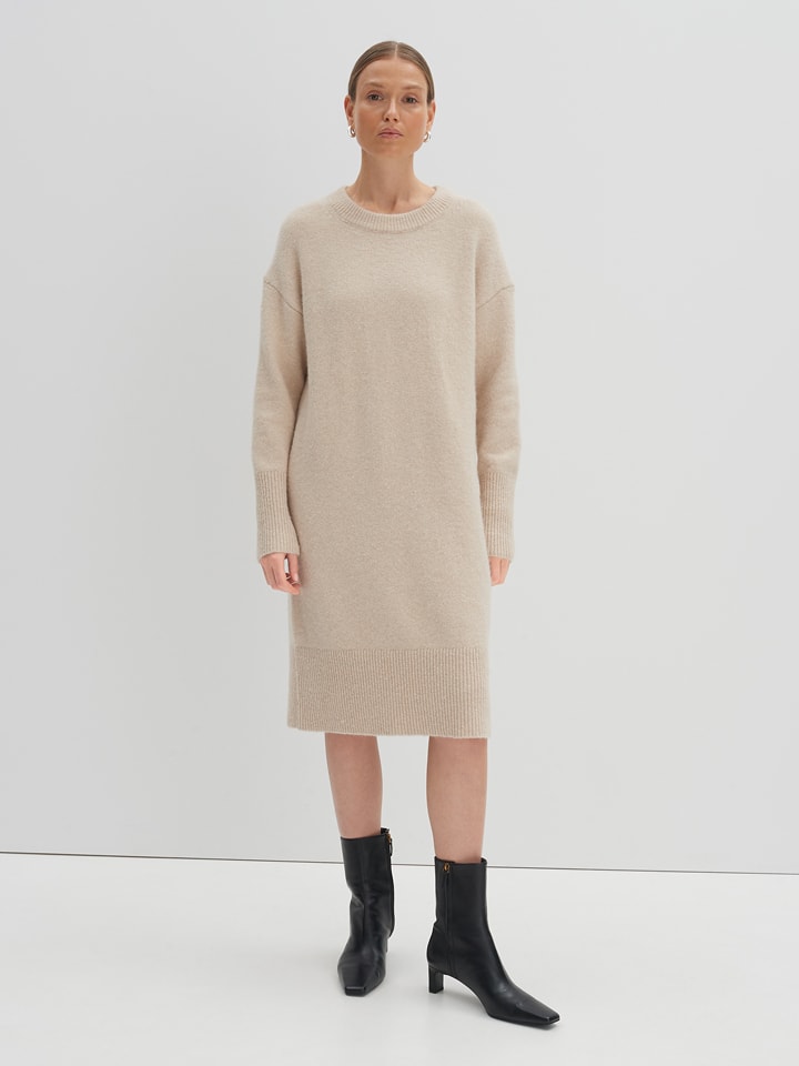 Someday Sukienka dzianinowa w kolorze beżowym rozmiar: 40