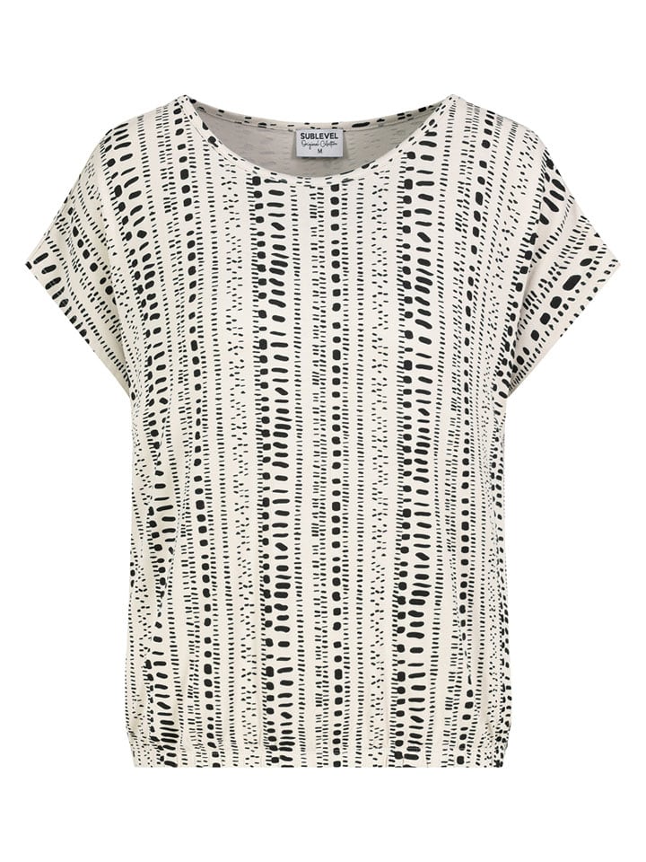 Sublevel Koszulka w kolorze kremowym rozmiar: L