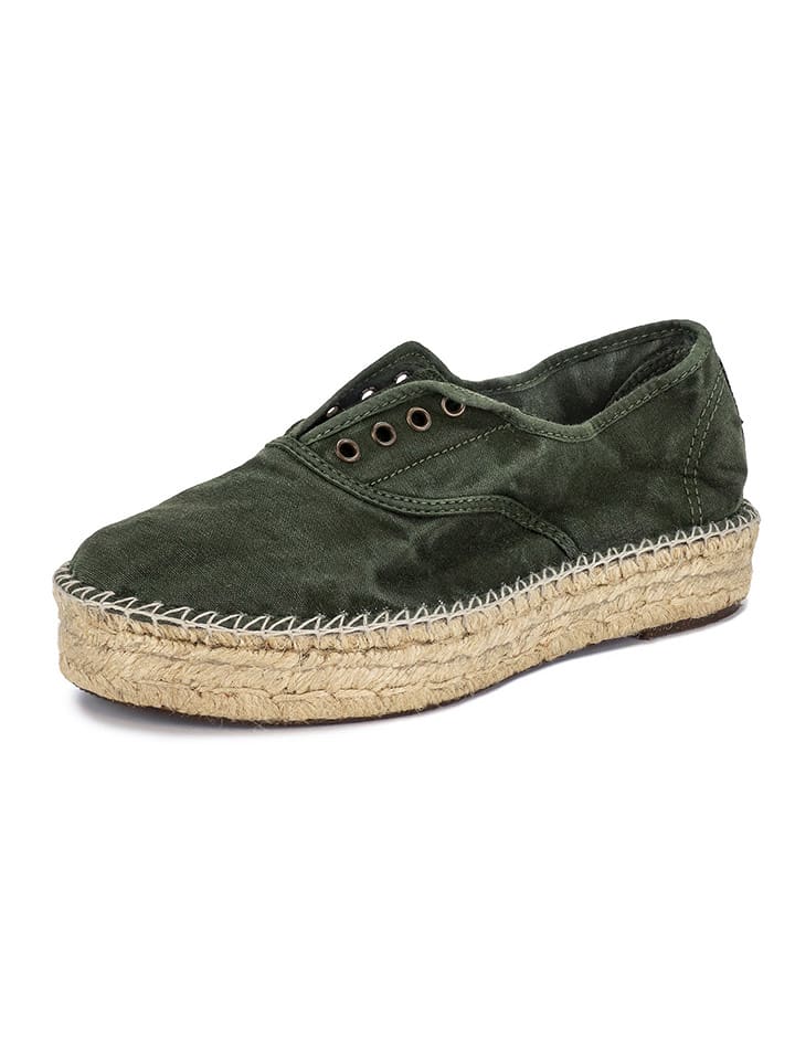 natural world Espadryle w kolorze zielonym rozmiar: 39