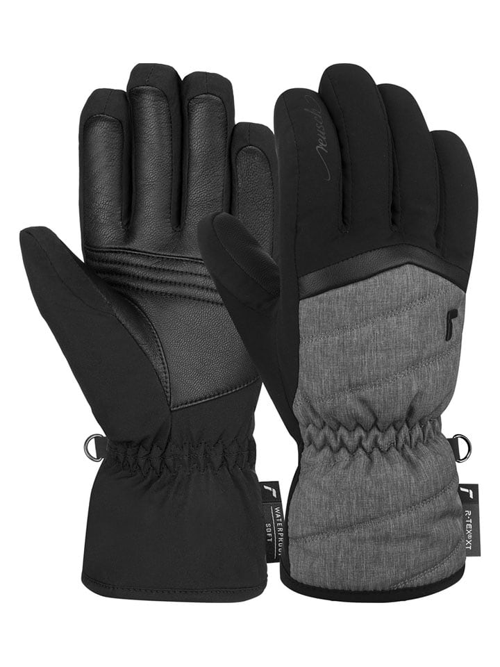 Reusch Rękawiczki funkcyjne "Lenda" w kolorze czarno-szarym rozmiar: 8