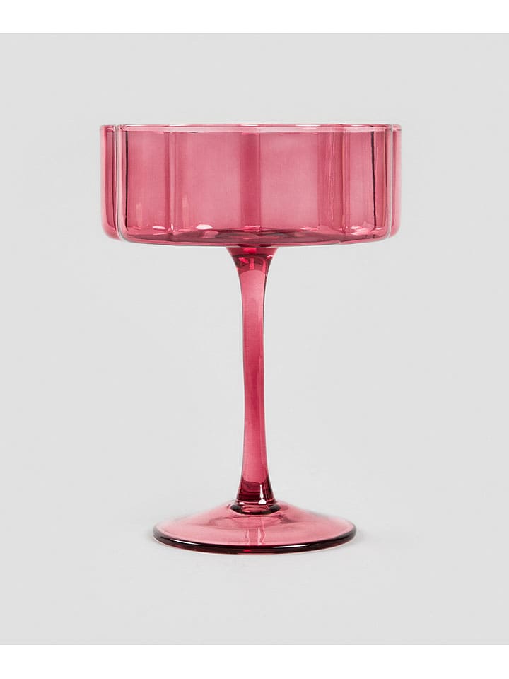 Homla Kieliszek koktajlowy "Lutto" w kolorze różowym - 370 ml rozmiar: onesize