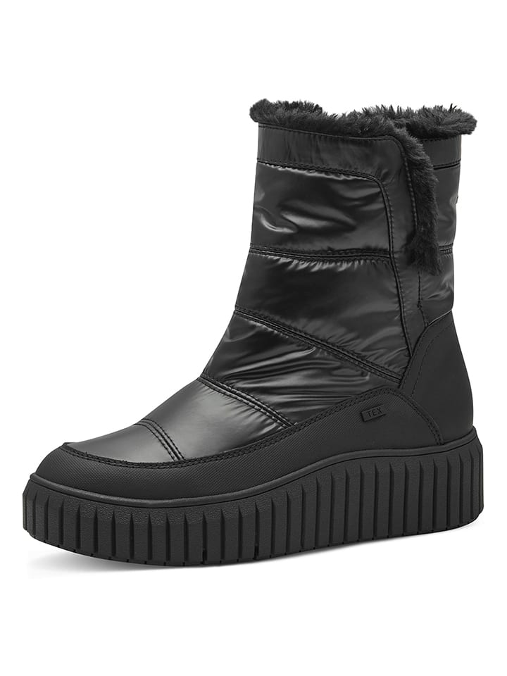 s.Oliver Botki zimowe w kolorze czarnym rozmiar: 38