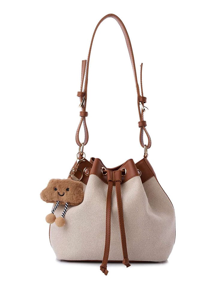 Lucky Bees Torebka w kolorze beżowo-jasnobrązowym - 25 x 22 x 16 cm rozmiar: onesize