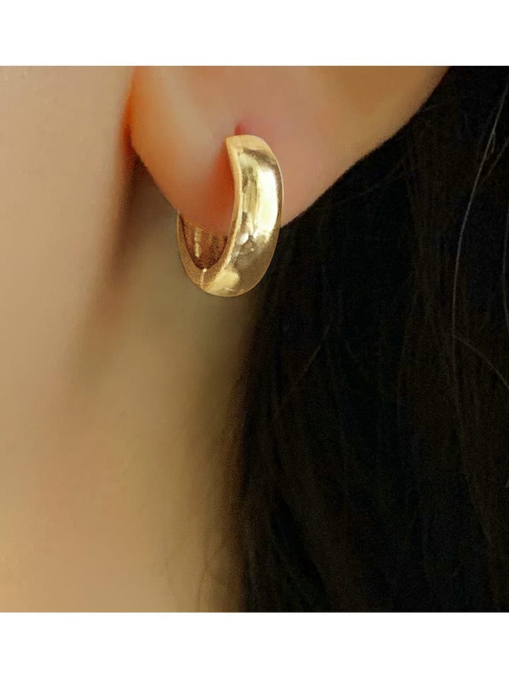 DI GIORGIO Pozłacane kolczyki-kreole rozmiar: onesize