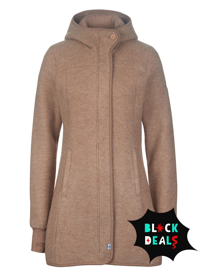 finside Kurtka polarowa "Kansa" w kolorze jasnobrązowym rozmiar: 44