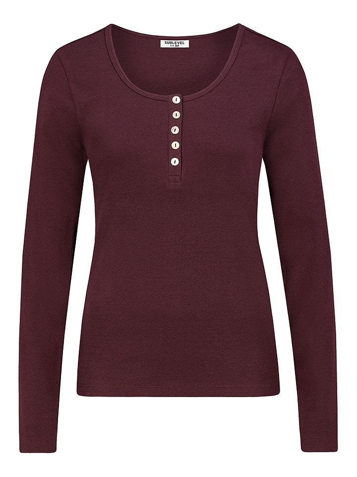 Sublevel Koszulka w kolorze bordowym rozmiar: XS