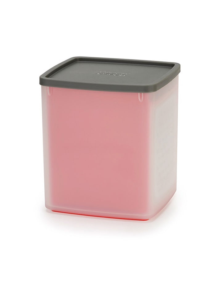 JosephJoseph Pojemnik w kolorze czerwono-szarym z tarką - 10 x 12 x 10 cm rozmiar: onesize