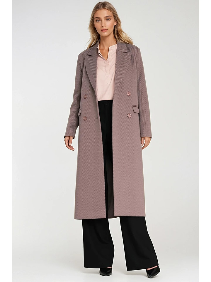 Nife Płaszcz przejściowy w kolorze szarobrązowym rozmiar: 38