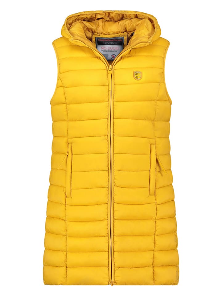 Geographical Norway Kamizelka pikowana "Vatikotal" w kolorze żółtym rozmiar: XXL