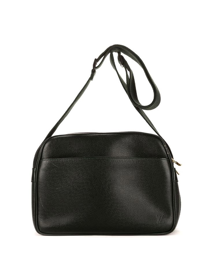 Louis Vuitton Skórzana torebka "Reporter" w kolorze zielonym - 28 x 21 x 14 cm rozmiar: onesize