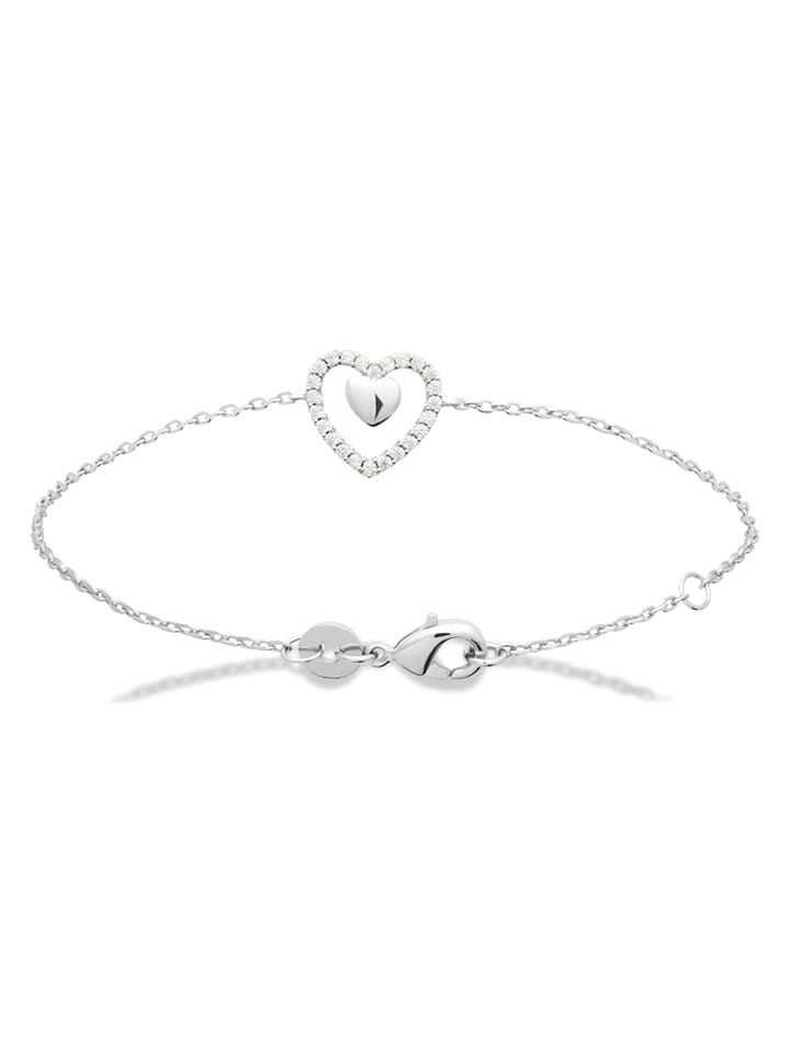 L'Atélier Précieux Srebrna bransoletka z elementem ozdobnym rozmiar: onesize