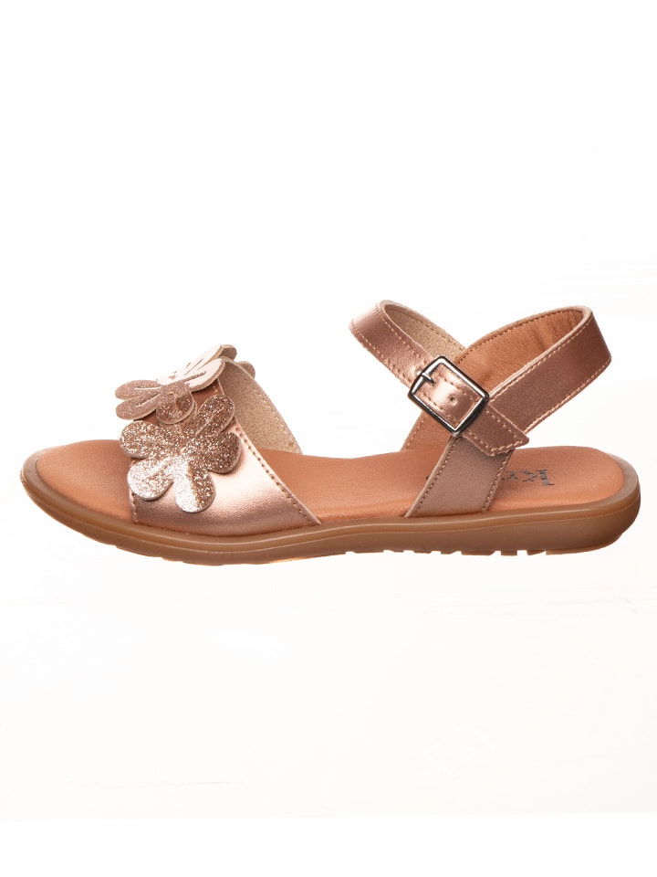 kmins Skórzane sandały w kolorze złotym rozmiar: 28