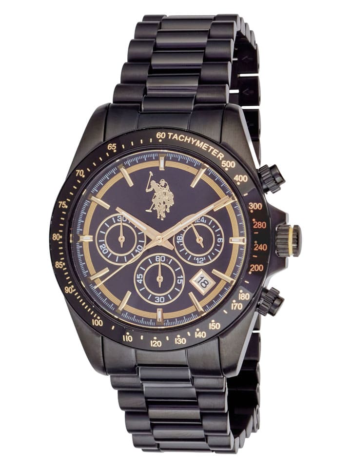 U.S. Polo Assn. Chronograf w kolorze złoto-czarnym rozmiar: onesize