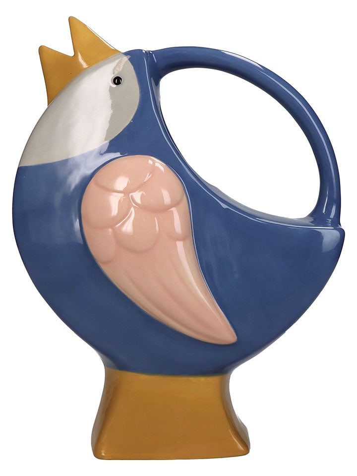 Kersten Wazon "Bird" w kolorze niebiesko-jasnoróżowym - 18 x 24 x 10 cm rozmiar: onesize