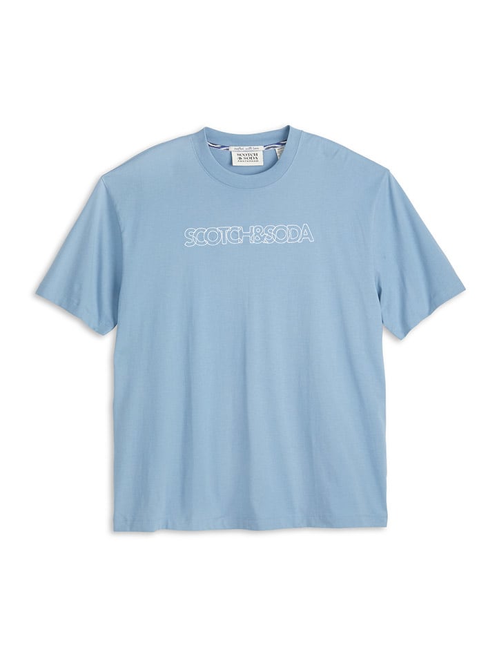 Scotch & Soda Koszulka w kolorze błękitnym rozmiar: S