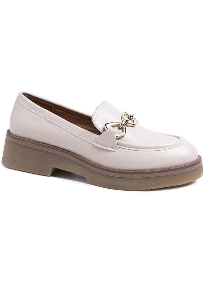 C'M Mokasyny w kolorze kremowym rozmiar: 38