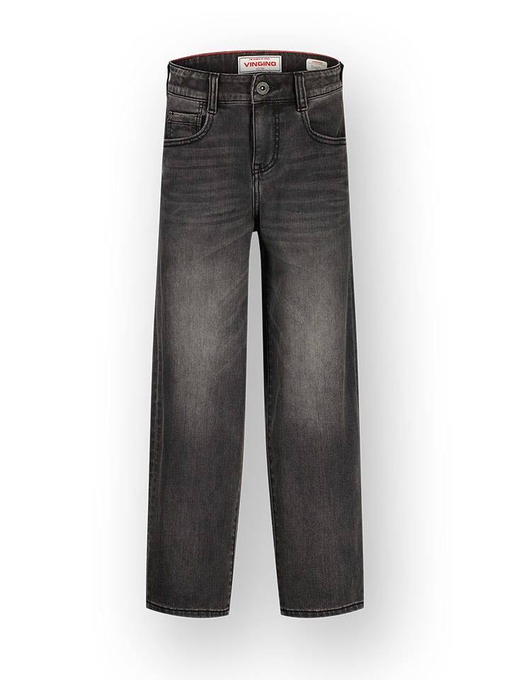 Vingino Dżinsy "Keith" - Regular fit - w kolorze czarnym rozmiar: 170
