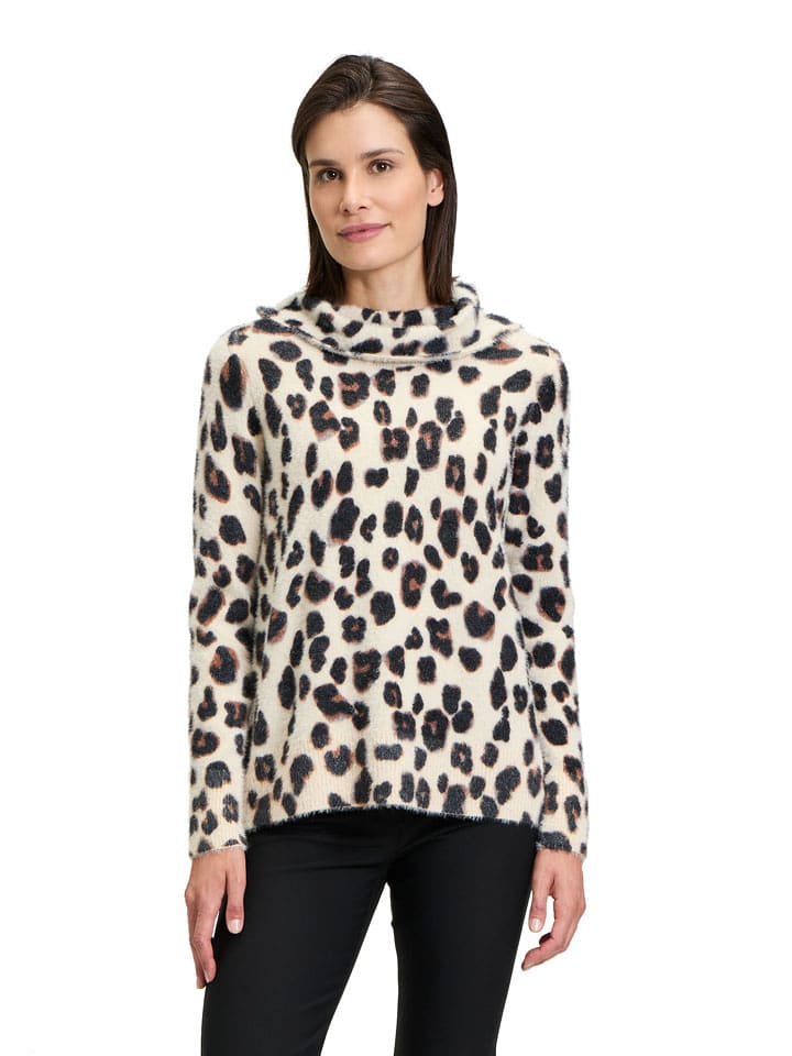 Betty Barclay Sweter w kolorze kremowo-czarnym rozmiar: 48