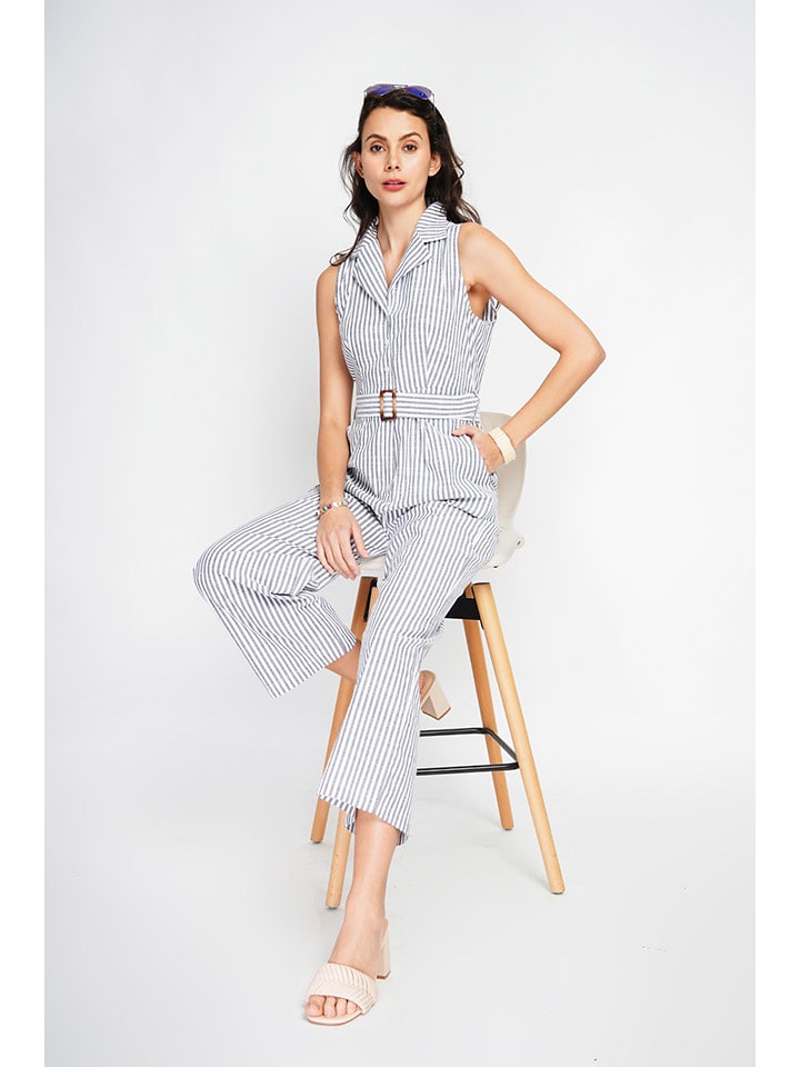 ASSUILI Kombinezon w kolorze szaro-białym rozmiar: 42