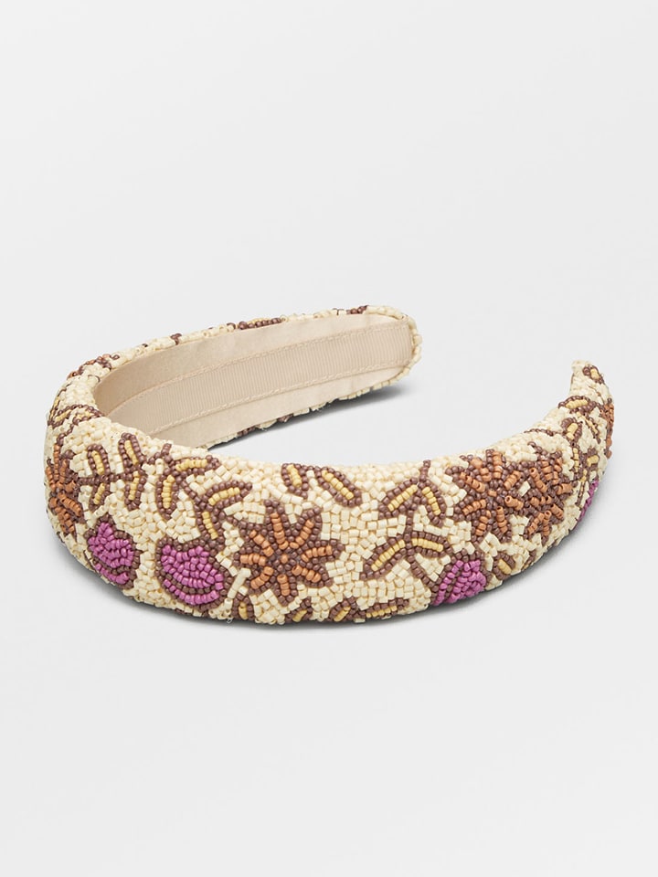 Becksöndergaard Opaska "Florisima" w kolorze beżowo-jasnoróżowym do włosów rozmiar: onesize