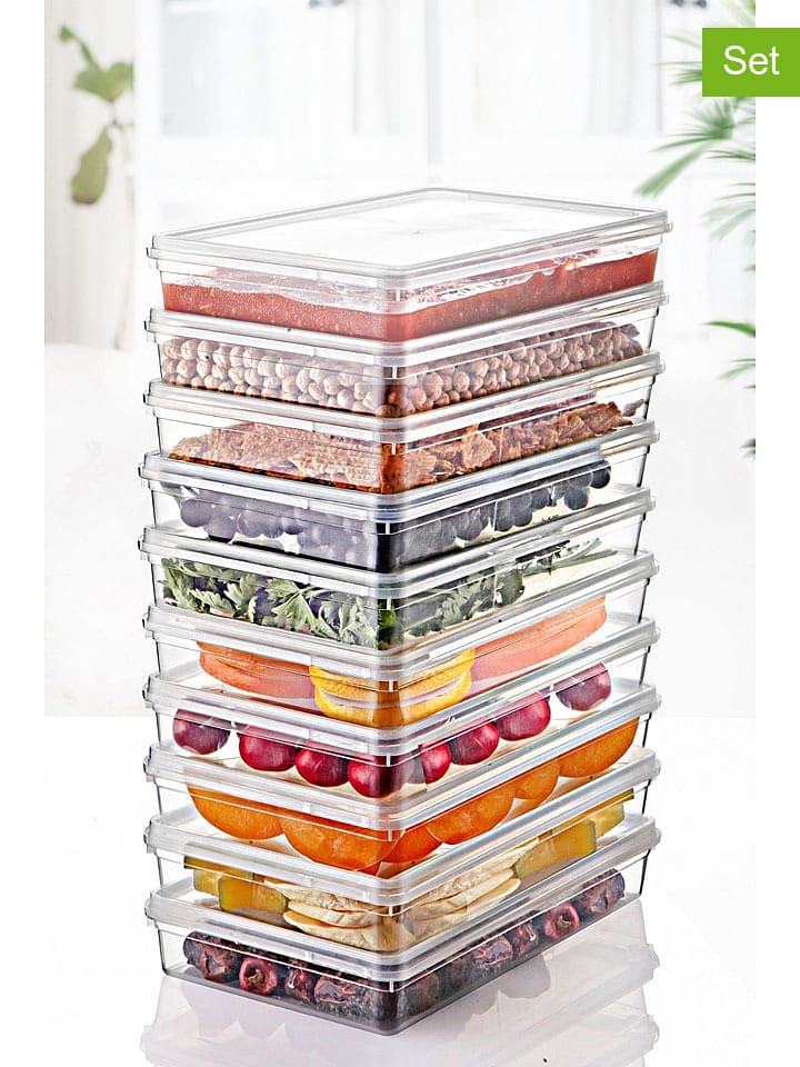 Violeta Home Pojemniki (10 szt.) - 14 x 11,5 x 11 cm rozmiar: onesize