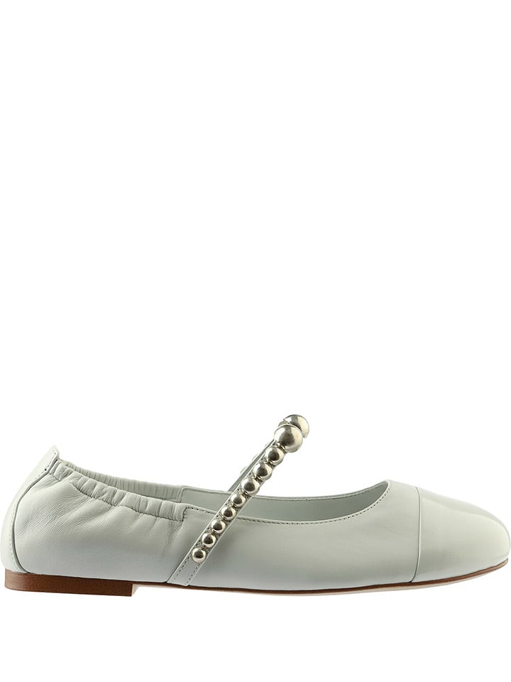 Högl Skórzane baleriny "Sabrina" w kolorze kremowym rozmiar: 38,5