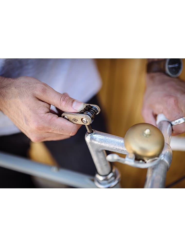 Gentlemen's Hardware Wielofunkcyjne narzędzie rowerowe w kolorze jasnobrązowym - dł. 5 cm rozmiar: onesize