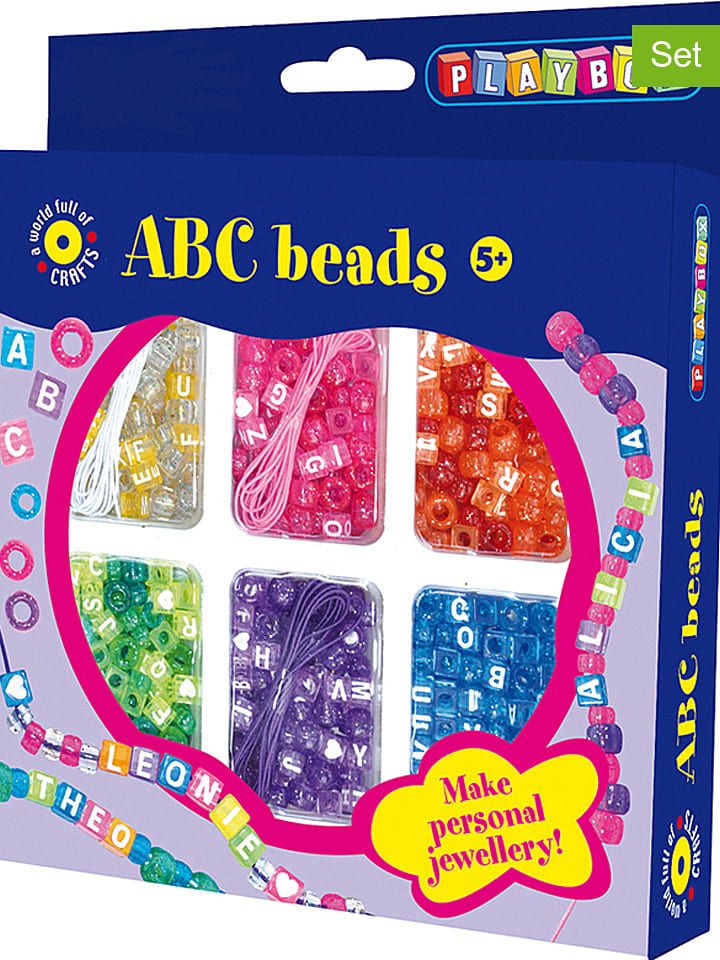 Playbox Zestaw koralików "ABC" - 5+ rozmiar: onesize