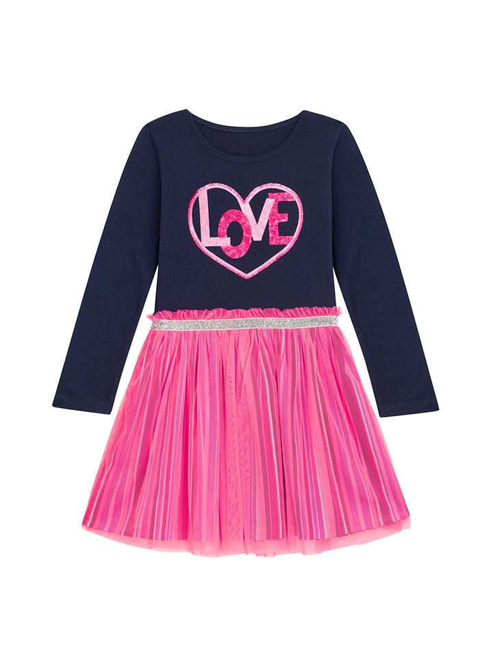 Danamade Sukienka "Dolivia" w kolorze granatowo-różowym rozmiar: 146