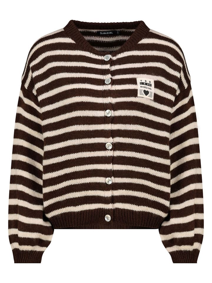 Sublevel Kardigan w kolorze brązowo-beżowym rozmiar: S/M