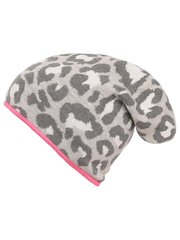 Zwillingsherz Czapka beanie w kolorze szarym rozmiar: onesize