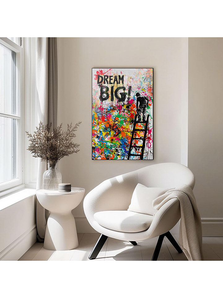 Orangewallz Druk artystyczny "Party Ladder" w ramce rozmiar: 60x90 cm