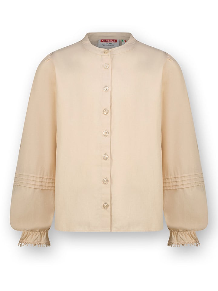 Vingino Bluzka w kolorze beżowym rozmiar: 128