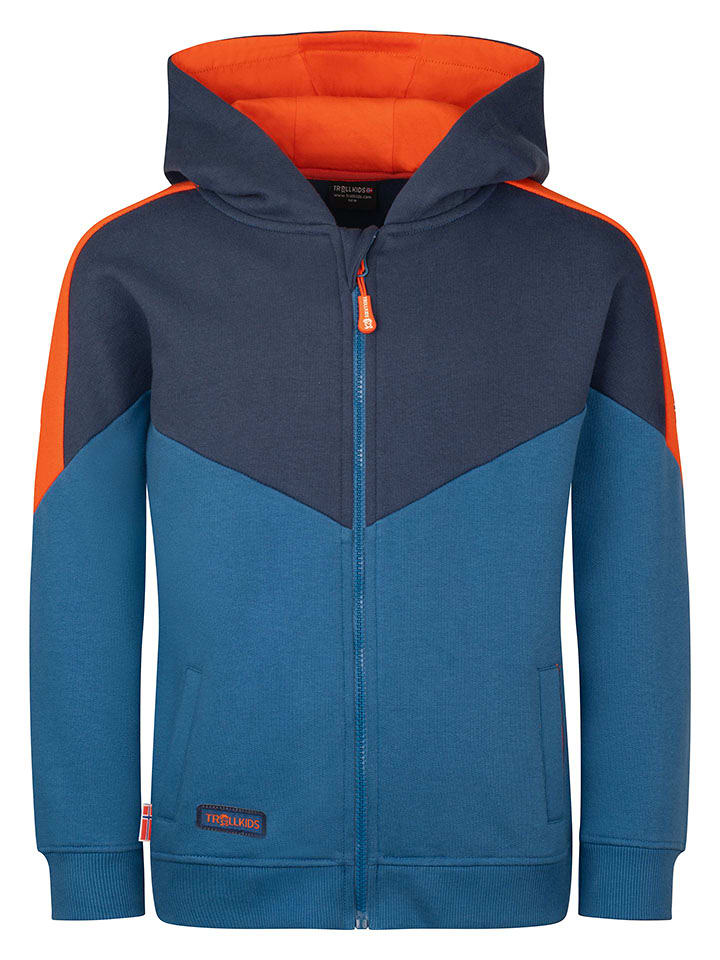 Trollkids Bluza "Flekkefjord" w kolorze niebieskim rozmiar: 152